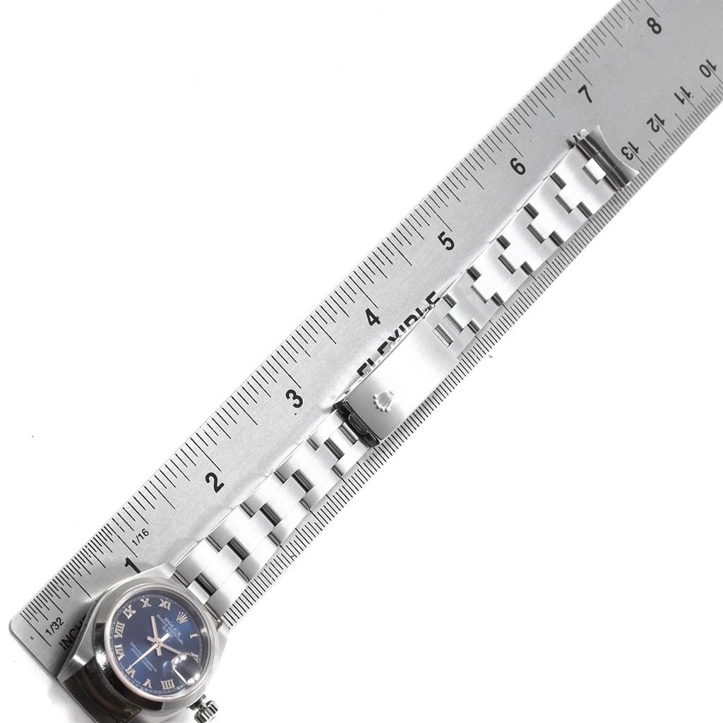 Rolex Date 26 Blue Dial Oyster Bracelet Ladies Watch 79160 8