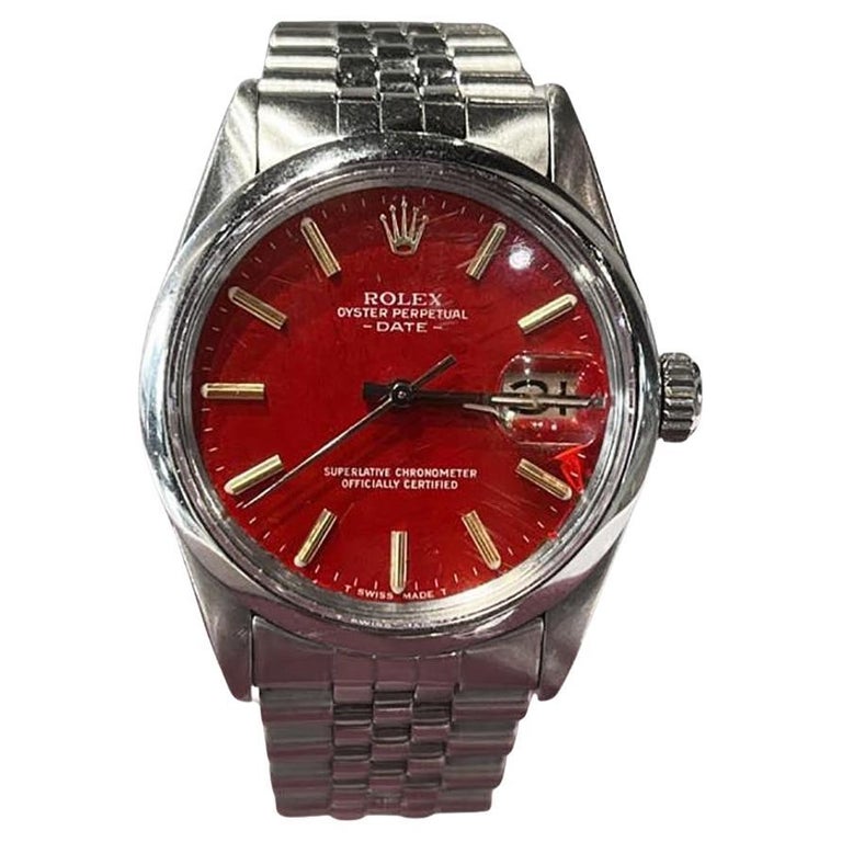 Montre Vintage Épilogue Quartz 34mm Acier Avec Date - Réf F152 - Occasion Avec Bracelet Cuir