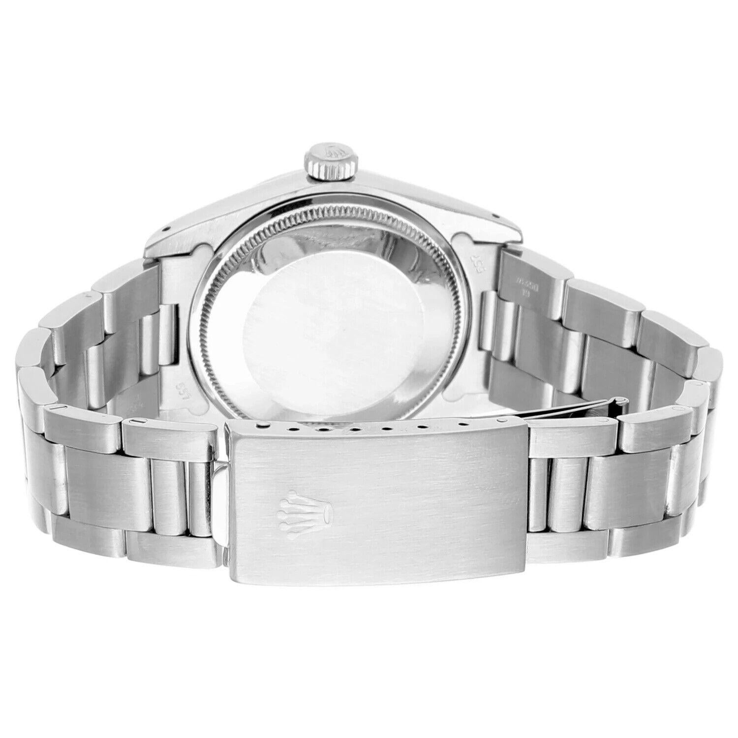 Rolex Date 34mm Edelstahl Silber Zifferblatt Vintage Watch 1500 Circa 1979 3