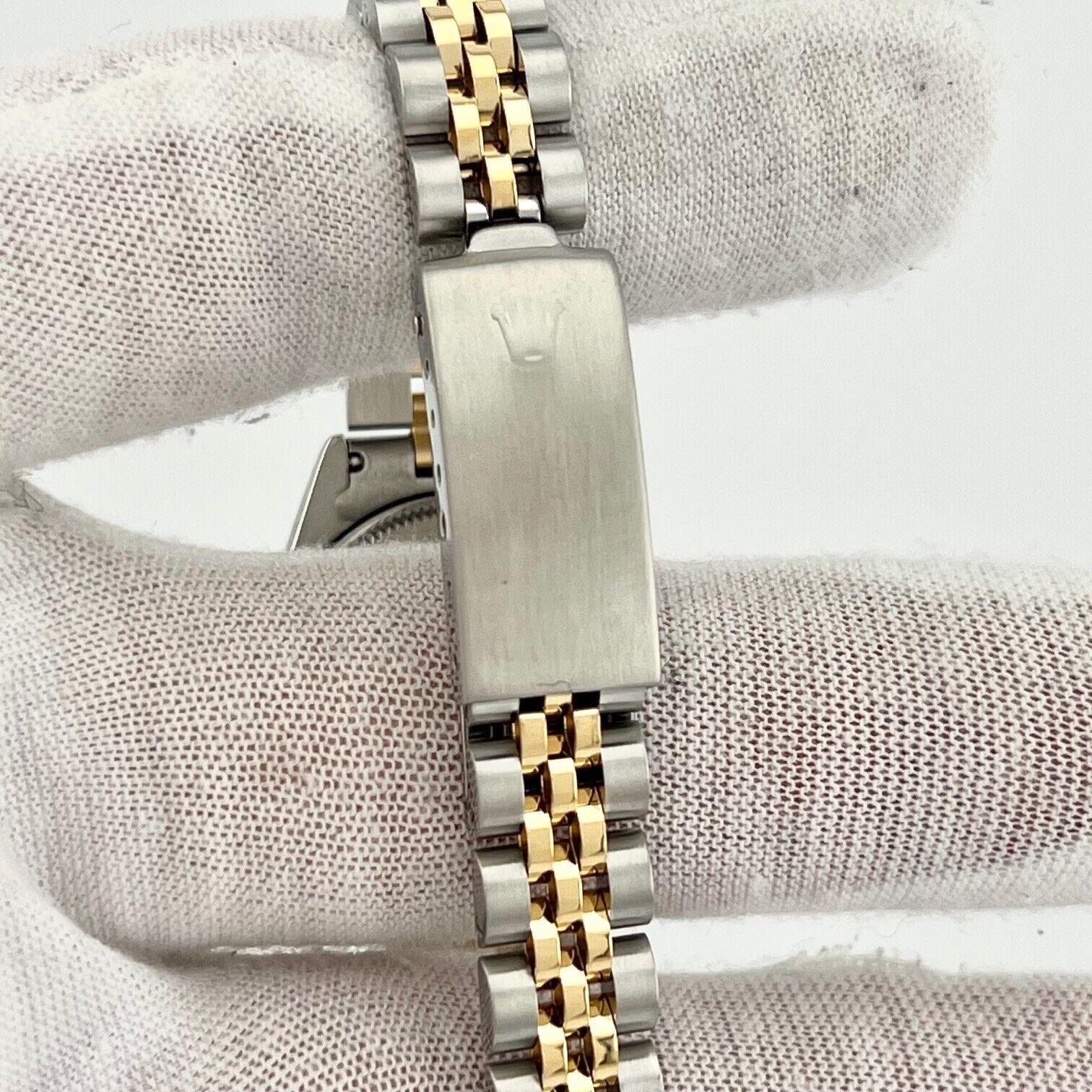Rolex Date 6916 Champagner-Zifferblatt 14K Gelbgold Edelstahl 7