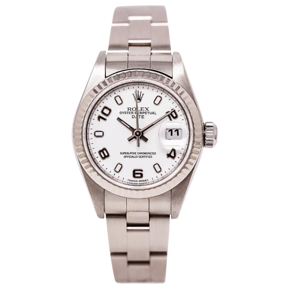 Rolex Date 79160, White Dial, Certified and Warranty