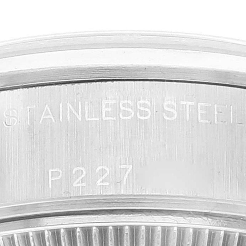 Women's Rolex Date Black Dial Oyster Bracelet Steel Ladies Watch 79160 Papers
