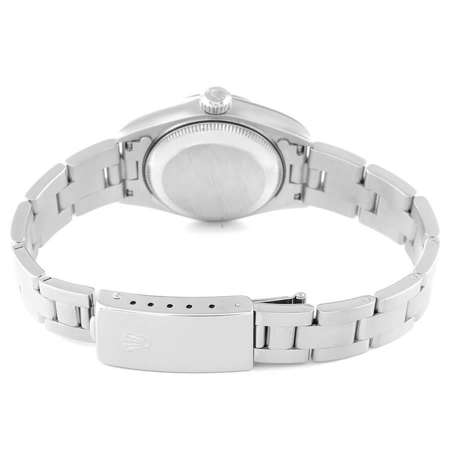 Rolex Date Black Dial Smooth Bezel Steel Ladies Watch 79160 For Sale 3
