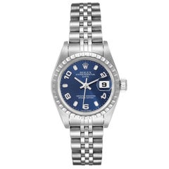 Rolex Date Blue Dial Jubilee Bracelet Steel Ladies Watch 79240