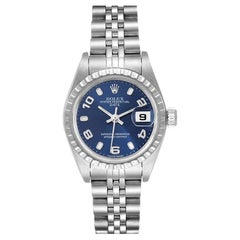 Rolex Date Blue Dial Jubilee Bracelet Steel Ladies Watch 79240