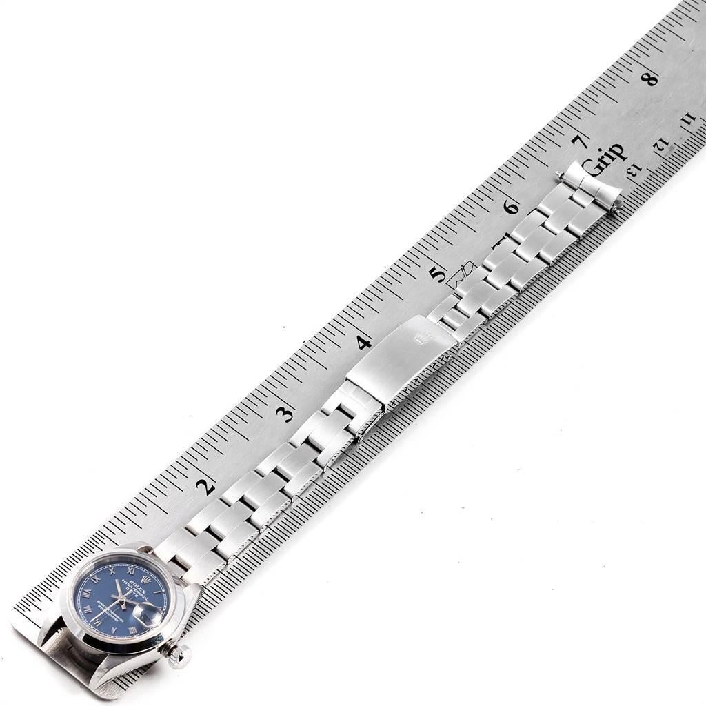 Rolex Date Blue Dial Oyster Bracelet Steel Ladies Watch 69160 7