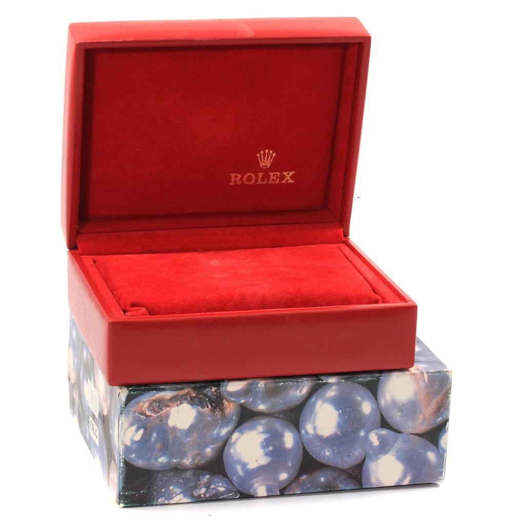 Rolex Date Blue Dial Oyster Bracelet Steel Ladies Watch 69160 For Sale 8