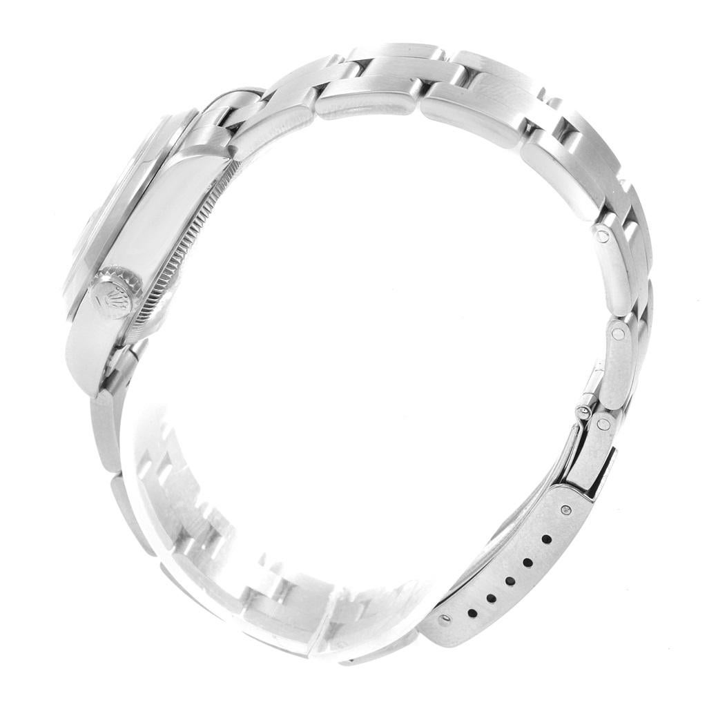 Rolex Date Blue Dial Oyster Bracelet Steel Ladies Watch 69160 For Sale 1