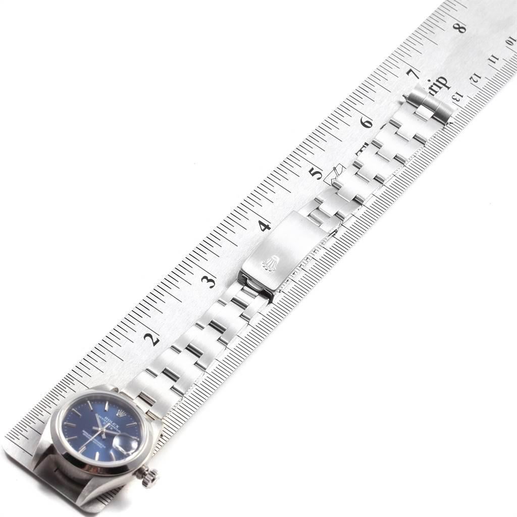 Rolex Date Blue Dial Oyster Bracelet Steel Ladies Watch 79160 7