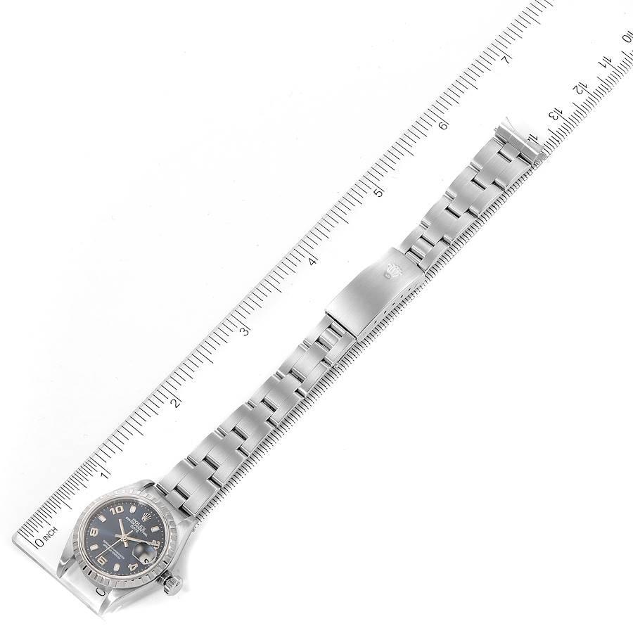 Rolex Date Blue Dial Oyster Bracelet Steel Watch 79240 For Sale 6