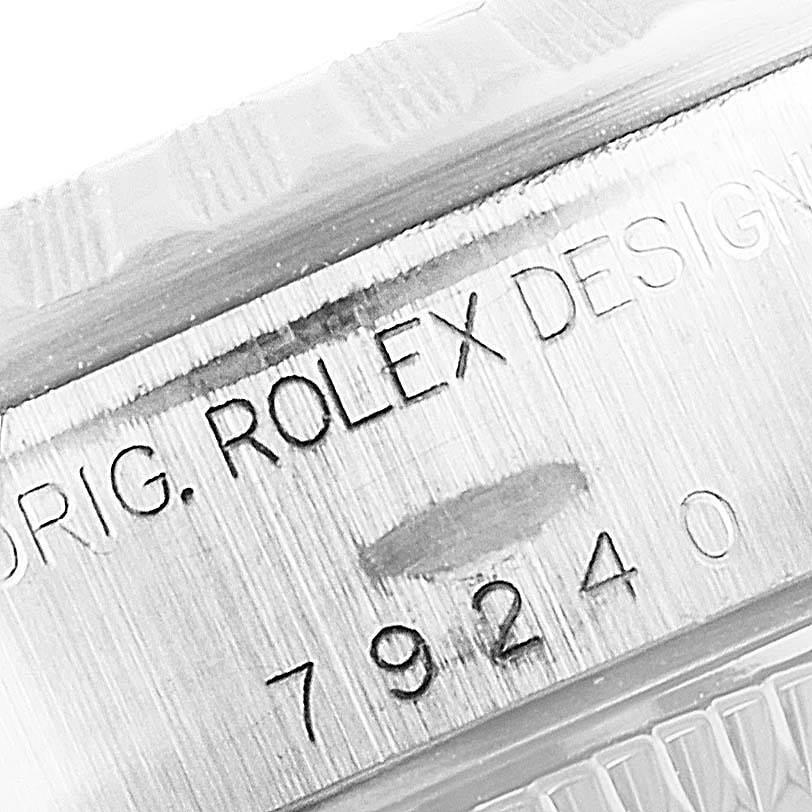 Rolex Date Blue Dial Oyster Bracelet Steel Watch 79240 For Sale 2