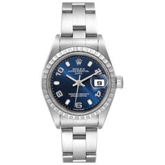 Rolex Date Blue Dial Oyster Bracelet Steel Watch 79240