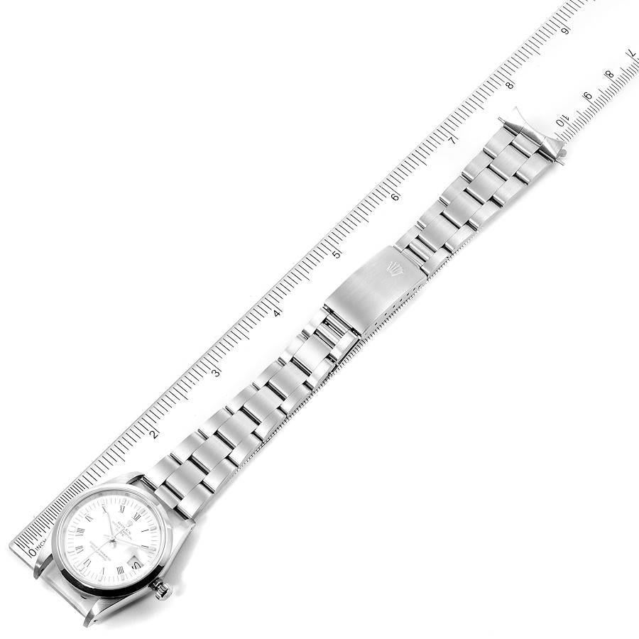 Rolex Date Domed Bezel Oyster Bracelet Steel Men's Watch 15200 Box For Sale 7