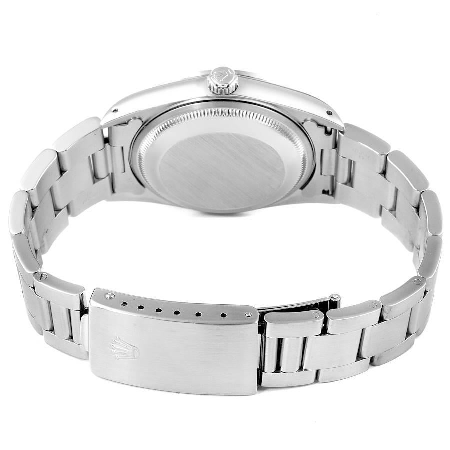 Rolex Date Domed Bezel Oyster Bracelet Steel Men's Watch 15200 Box For Sale 6