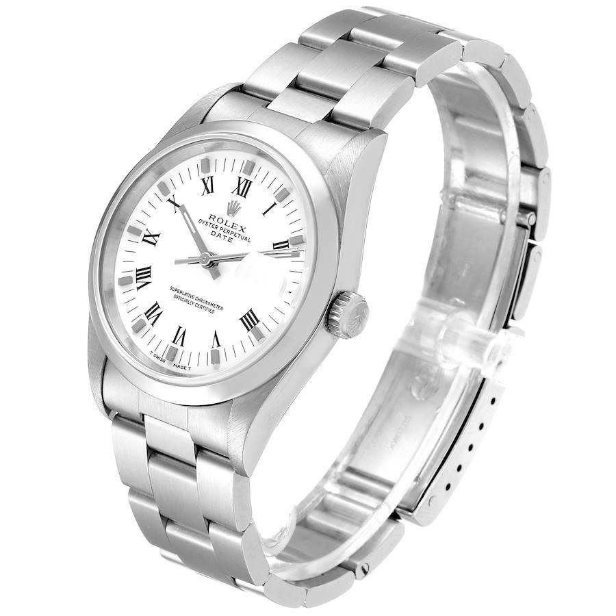 Rolex Date Domed Bezel Oyster Bracelet Steel Men's Watch 15200 For Sale 1