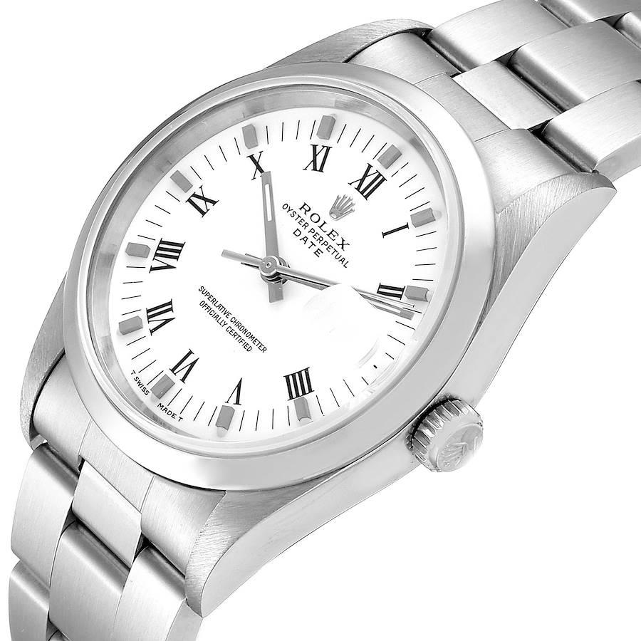 Rolex Date Domed Bezel Oyster Bracelet Steel Men's Watch 15200 For Sale 2
