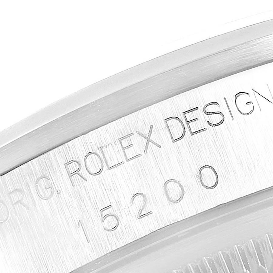 Rolex Date Domed Bezel Oyster Bracelet Steel Men’s Watch 15200 For Sale 1