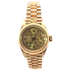 Rolex date just 18 karat yellow gold 26 mm Watch