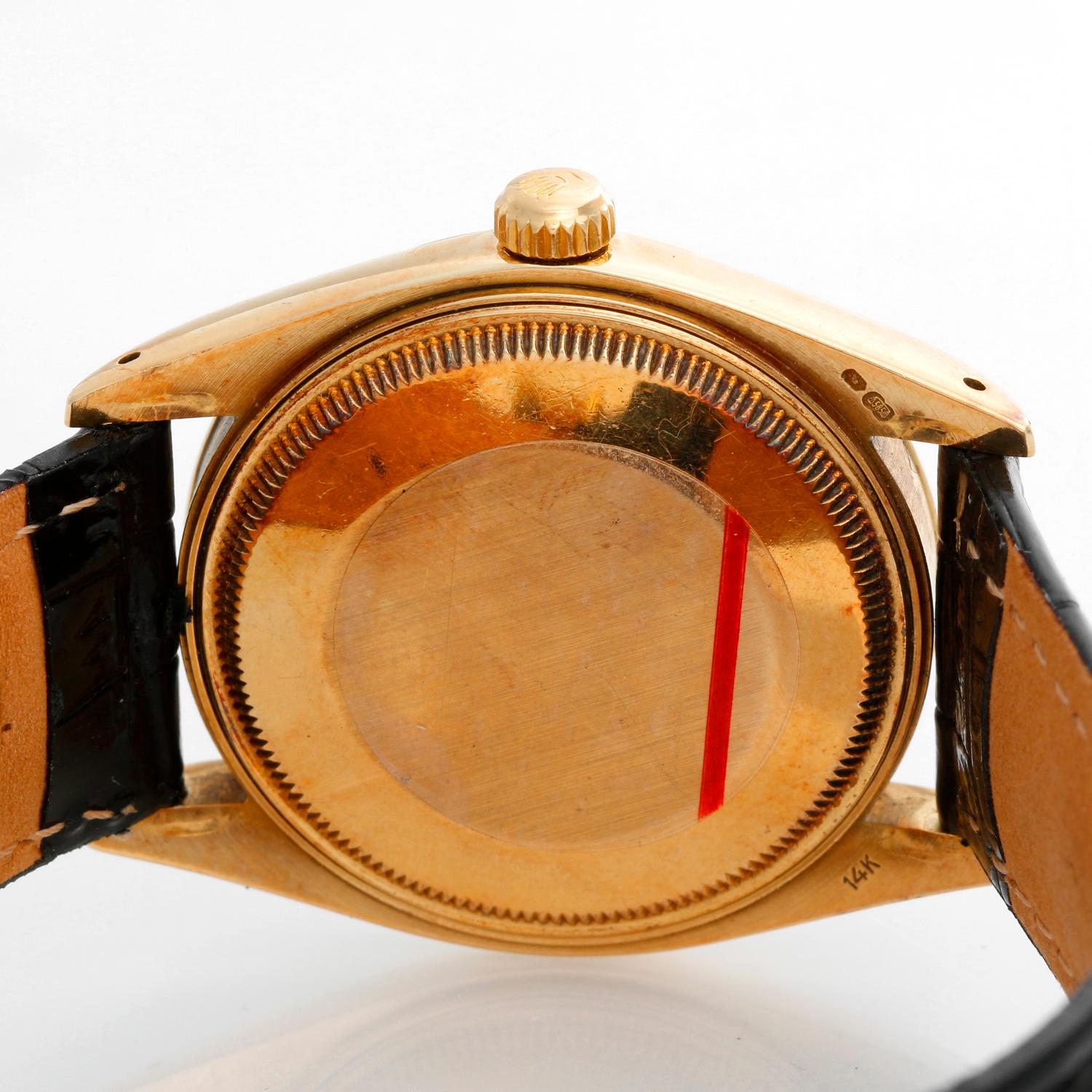 Rolex Date Men's 14 Karat Yellow Gold Watch 1503 1