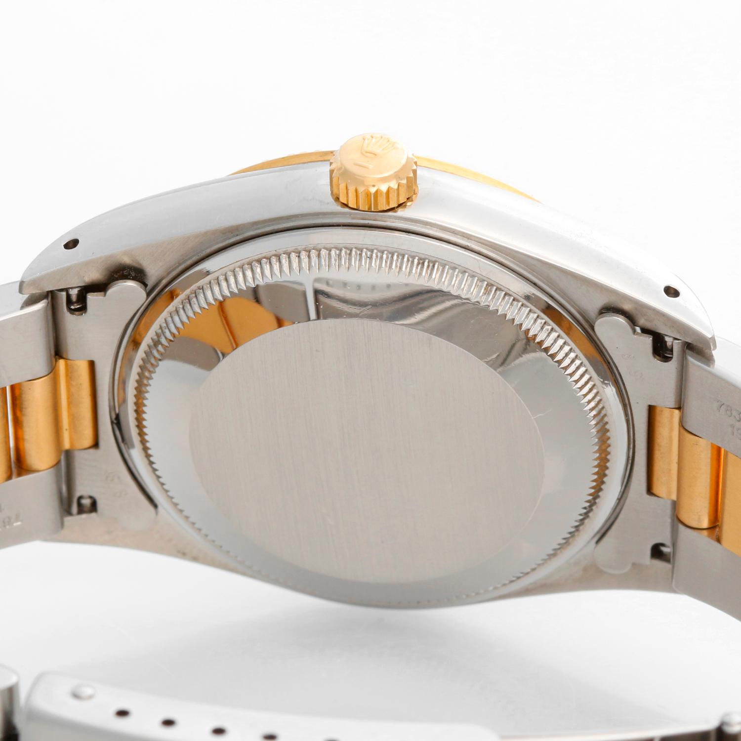 Women's or Men's Rolex Date Men's 2-Tone Steel and Gold Watch 15223