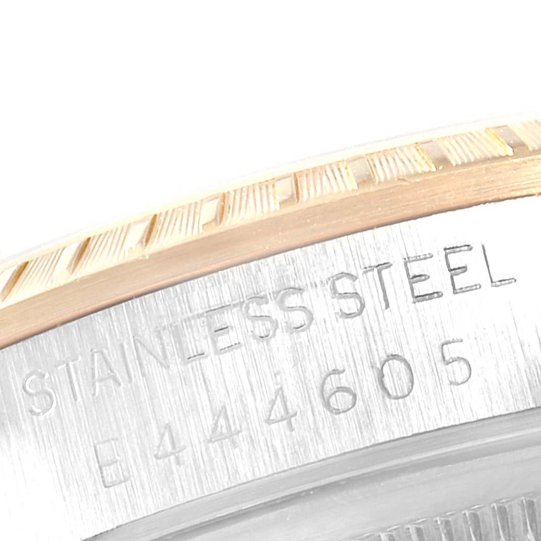 Rolex Date Men's Steel Yellow Gold White Dial Men's Watch 15223 Box Papers 4