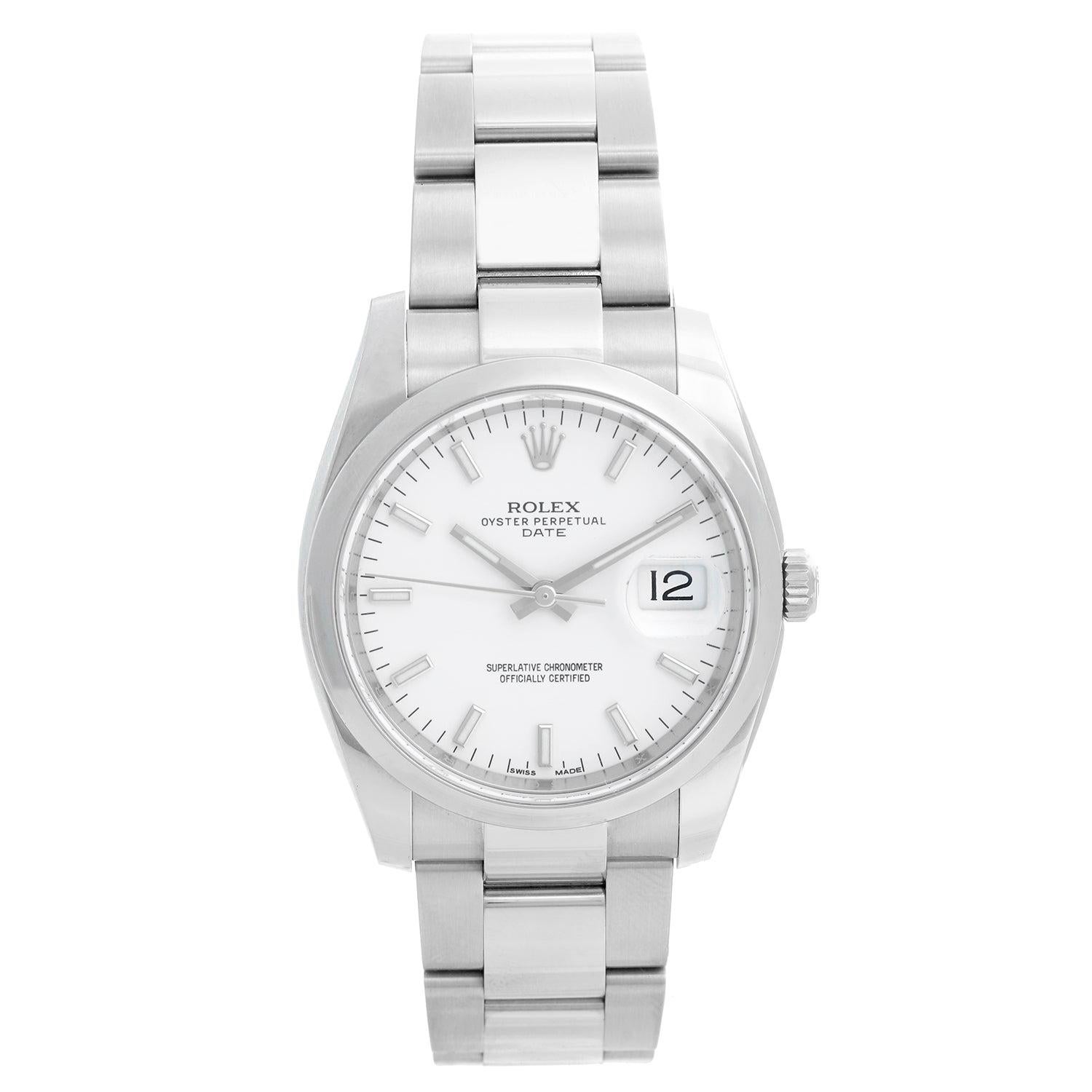 Rolex Date Oyster Perpetual Men
s Watch 115200