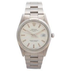 Rolex Date Ref 15000 Wristwatch. Oyster Dial, White Baton Dial. Year c.1982
