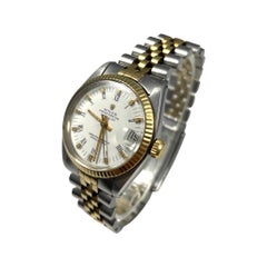 Rolex Date Ref. 6827 Two Tone 18k Yellow Gold & Stainless Steel 31MM Watch