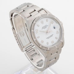 Rolex Montre Date Réf. 15210 avec cadran blanc, excellent état, complète monture