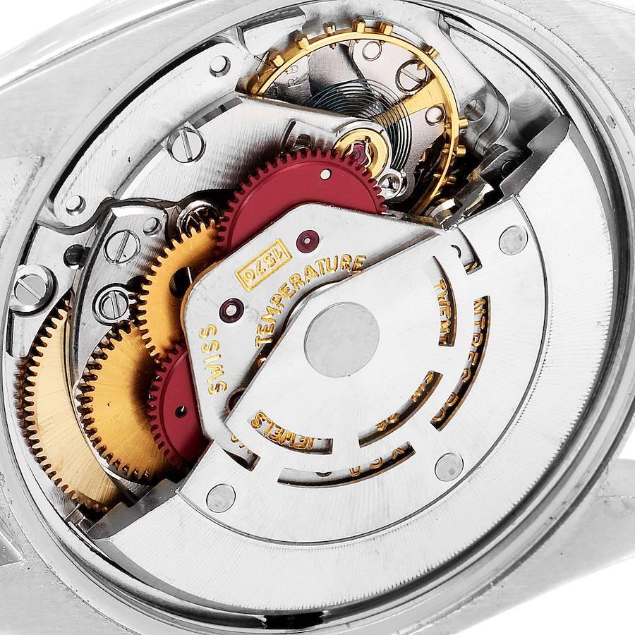 Rolex Date Rhodium Dial Domed Bezel Vintage Mens Watch 1500 3