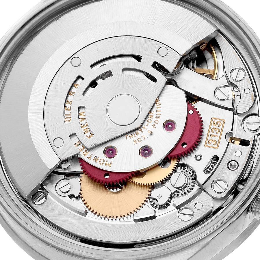 Rolex Date Salmon Dial Engine Turned Bezel Steel Mens Watch 15210 For Sale 3