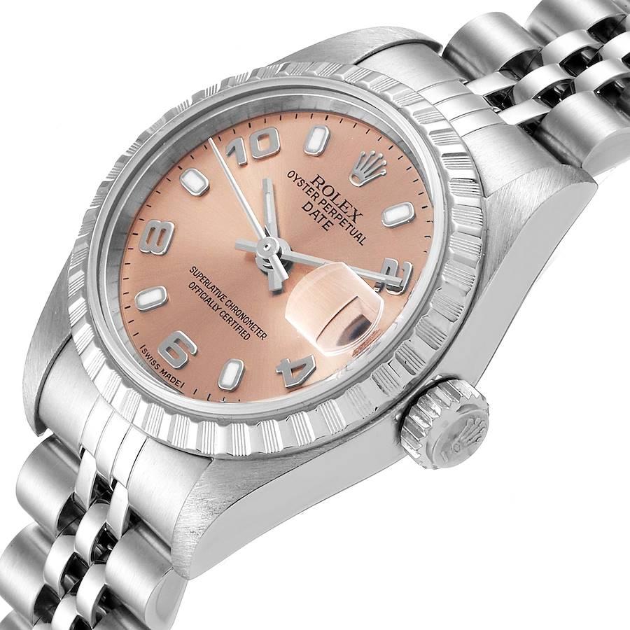 Rolex Date Salmon Dial Jubilee Bracelet Ladies Watch 79240 1