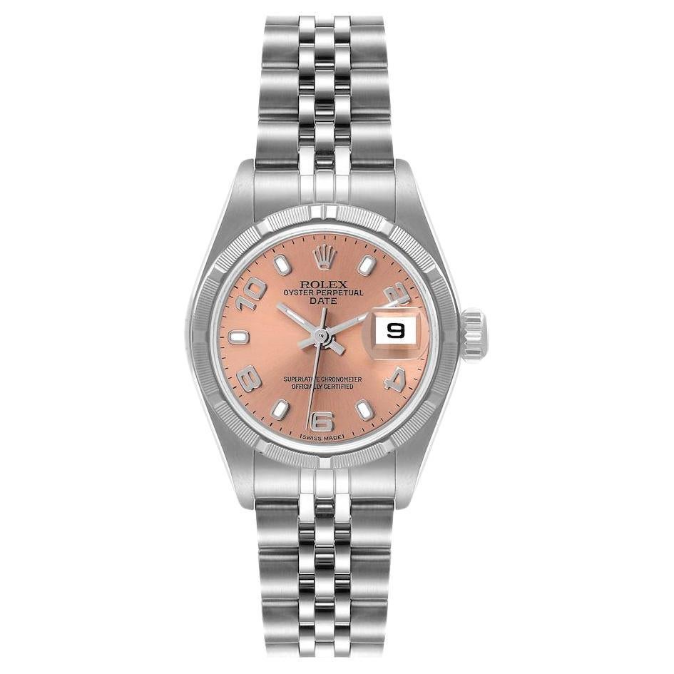 Rolex Date Silver Dial Jubilee Bracelet Steel Ladies Watch 69240 For