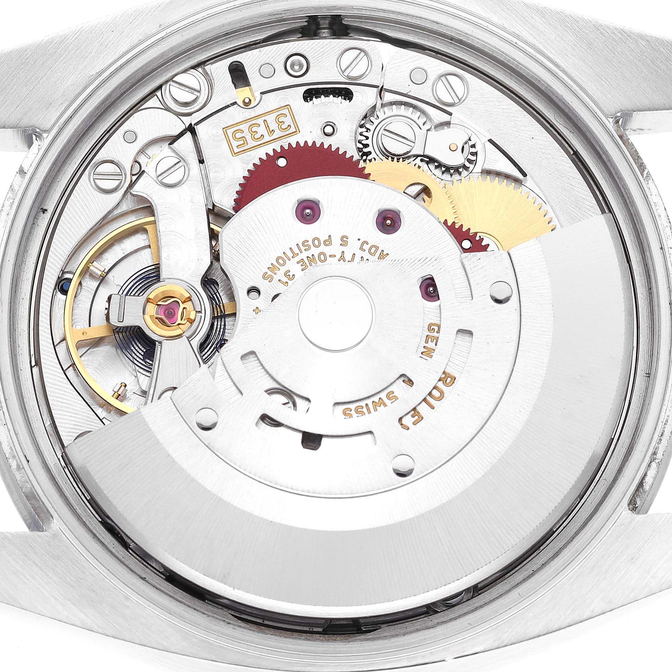 Rolex Date Salmon Dial Oyster Bracelet Steel Mens Watch 115200 Box Card 4
