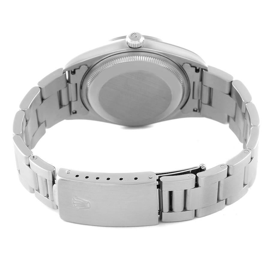 Rolex Date Salmon Dial Smooth Bezel Steel Mens Watch 15200 4
