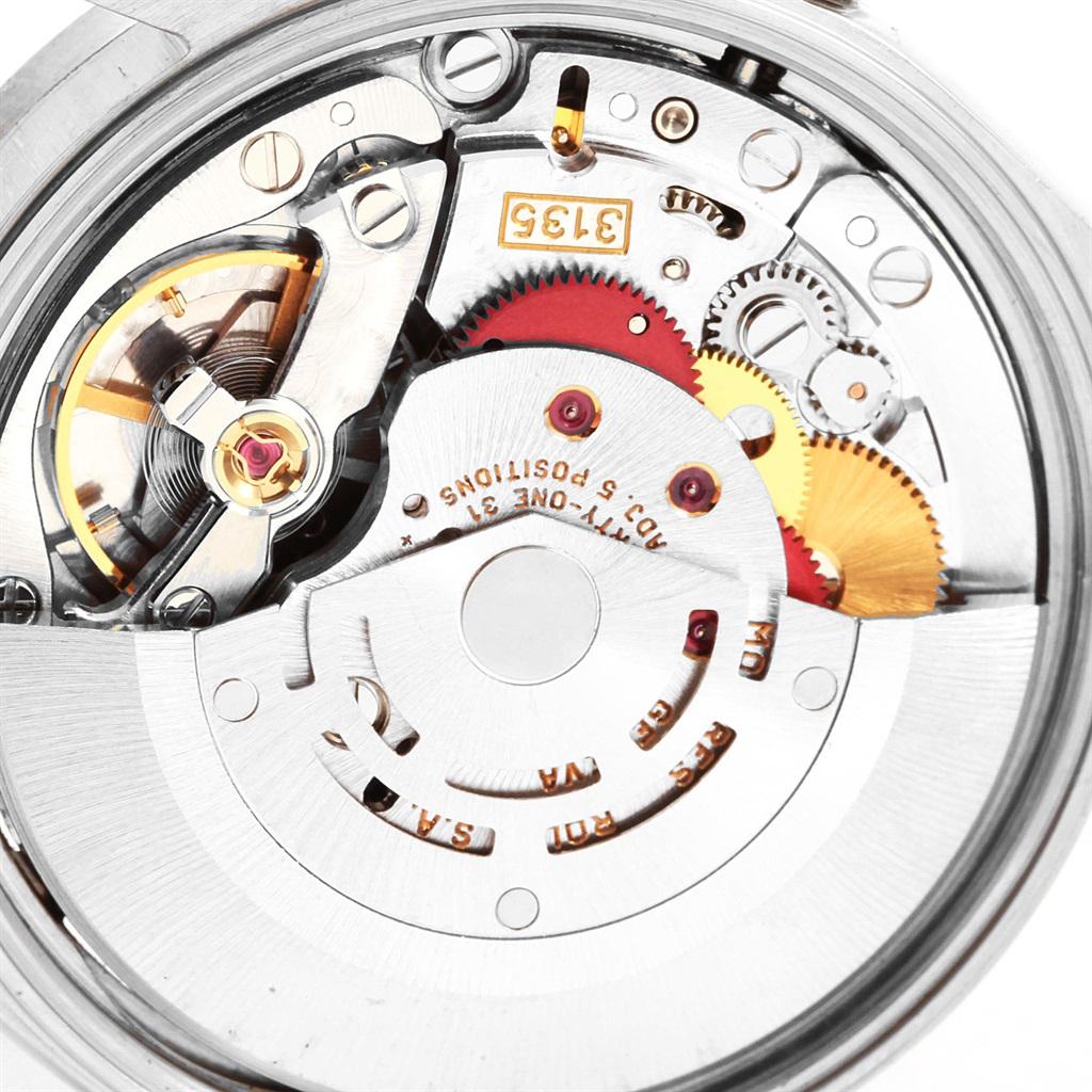 Rolex Date Silver Dial Engine Turned Bezel Steel Men's Watch 15210 4
