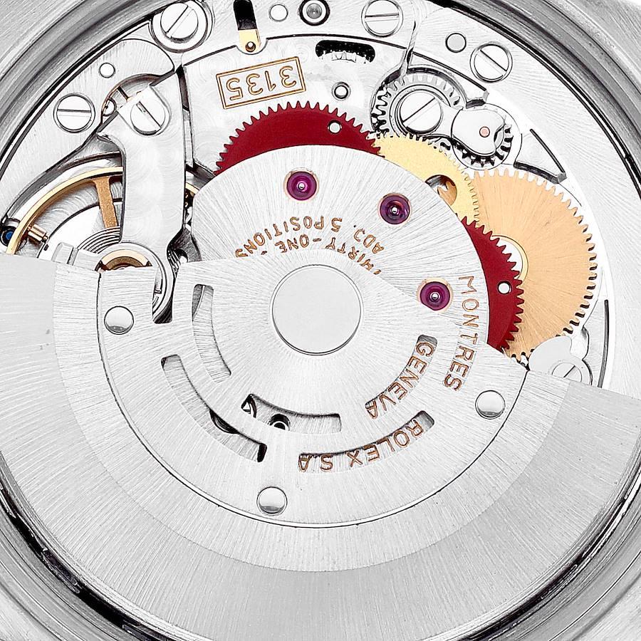 Rolex Date Silver Dial Engine Turned Bezel Steel Mens Watch 15210 1