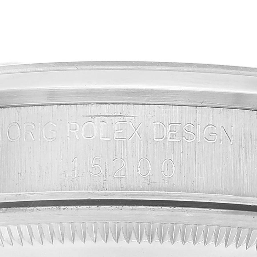 Rolex Datums-Silber-Zifferblatt Jubiläumsarmband Automatik-Herrenuhr 15200 3