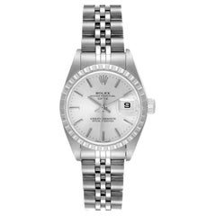 Rolex Date Silver Dial Jubilee Bracelet Ladies Watch 79240 Box Papers