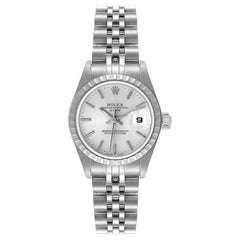 Rolex Date Silver Dial Jubilee Bracelet Ladies Watch 79240