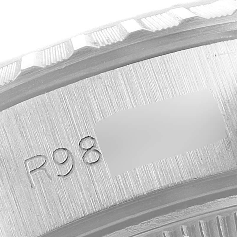 Rolex Date Silber Zifferblatt Jubiläumsarmband Stahl Damenuhr 69240 4
