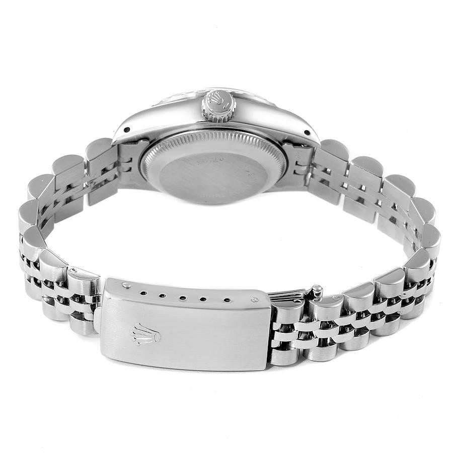 Rolex Montre pour femme 69240 avec cadran argenté et bracelet Jubilee en acier 2