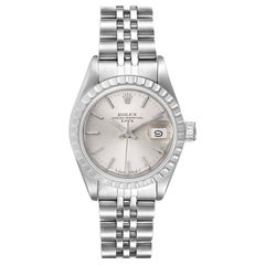 Rolex Date Silver Dial Jubilee Bracelet Steel Ladies Watch 69240