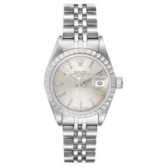 Vintage Rolex Date Silver Dial Jubilee Bracelet Steel Ladies Watch 69240