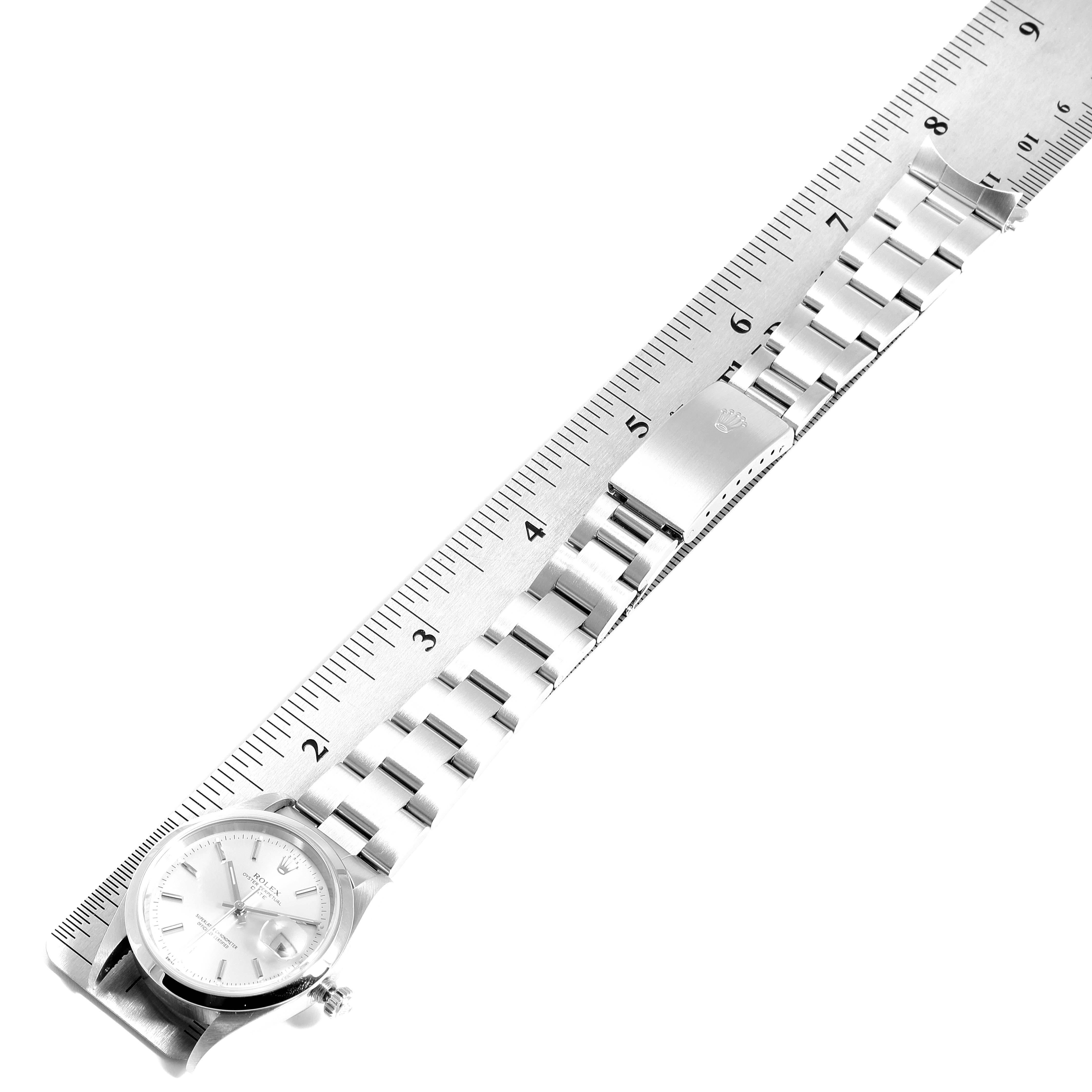 Rolex Date Silver Dial Oyster Bracelet Automatic Men's Watch 15200 For Sale 4