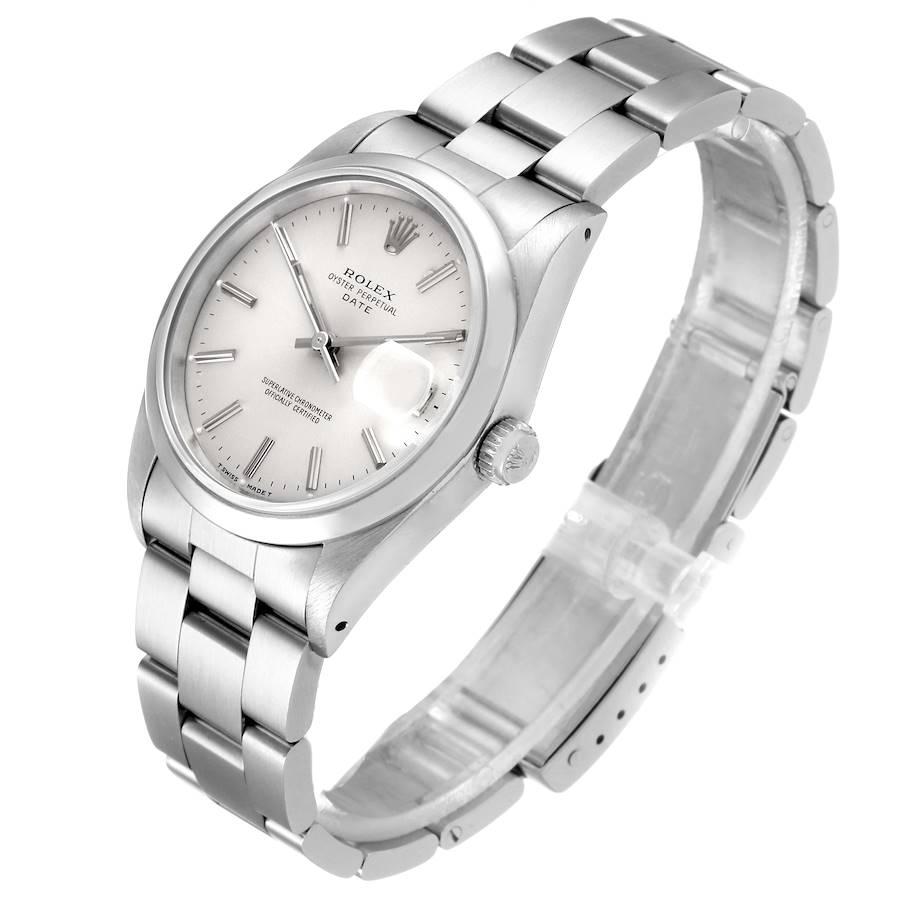 Rolex Date Silver Dial Oyster Bracelet Automatic Men's Watch 15200 For Sale 1