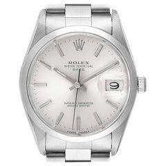 Rolex Date Silver Dial Oyster Bracelet Automatic Men's Watch 15200