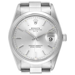 Rolex Date Silver Dial Oyster Bracelet Automatic Men's Watch 15200