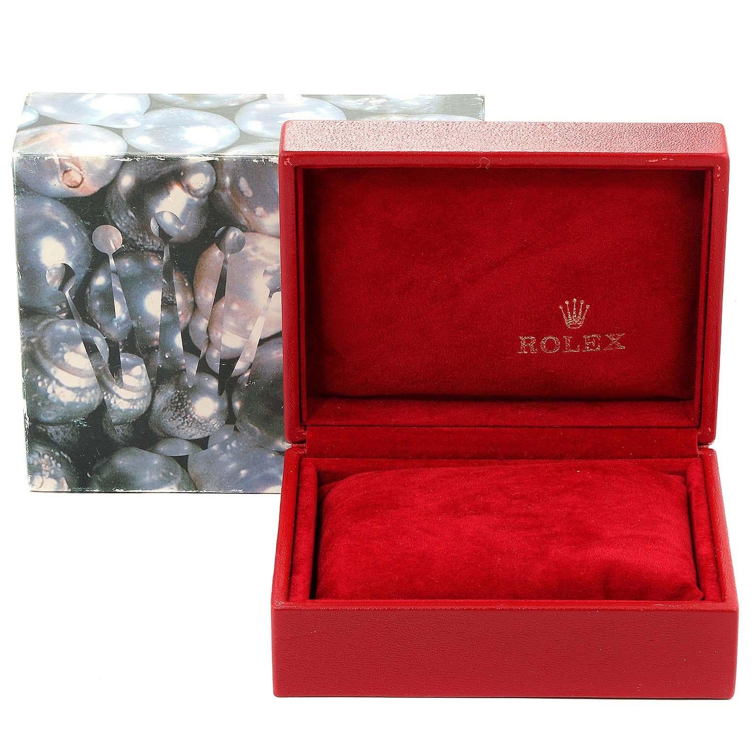 Rolex Date Silver Dial Oyster Bracelet Steel Ladies Watch 79160 For Sale 7