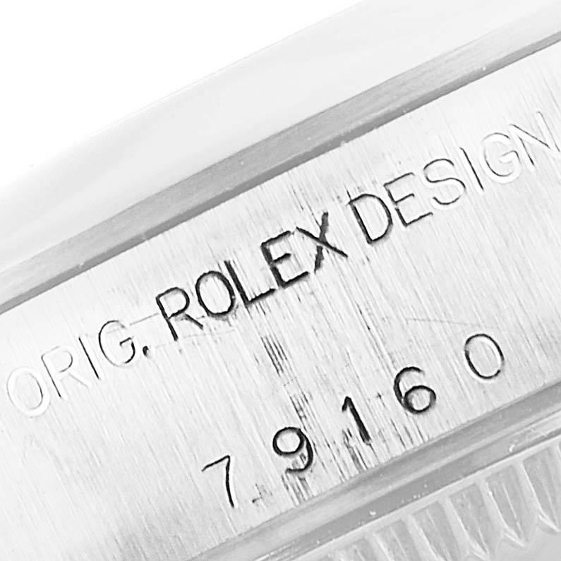 Rolex Date Silver Dial Oyster Bracelet Steel Ladies Watch 79160 3